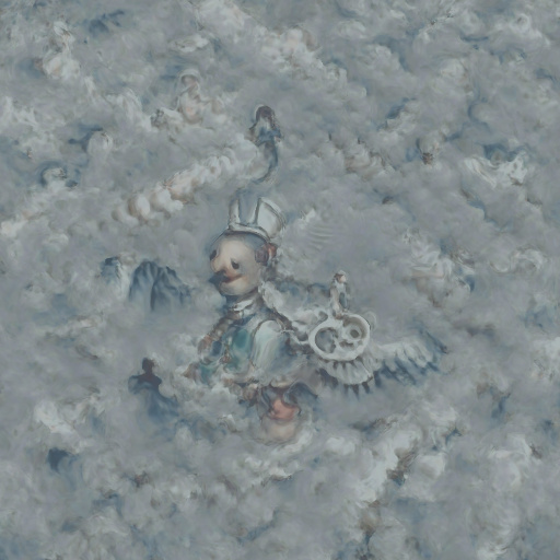 mechanical angel in a sea of clouds, via deep-daze, july 6th 2021
